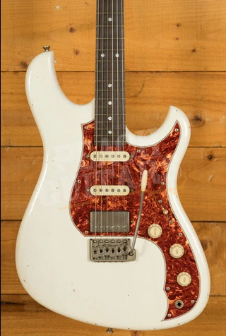 Novo Nucleus Idris HSS | Olympic White - Tortoise Shell Pickguard