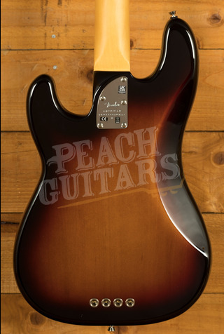 Fender American Professional II Precision Bass | Rosewood - 3-Colour Sunburst