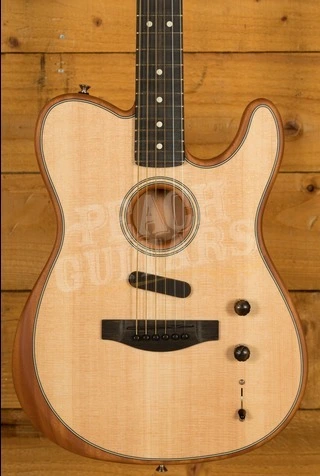 Fender American Acoustasonic Telecaster - Ebony - Natural