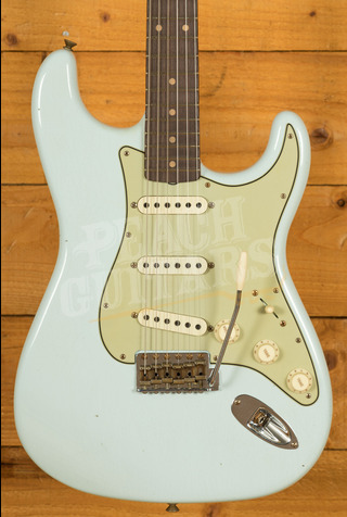 Fender Custom Shop Limited Edition 1960 Stratocaster Journeyman Relic | Super Faded Aged Sonic Blue
