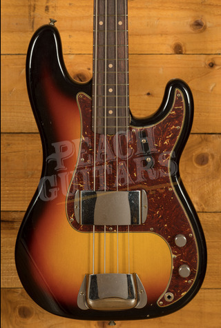 Fender Custom Shop '63 Precision Bass Journeyman Relic | Aged 3-Colour Sunburst
