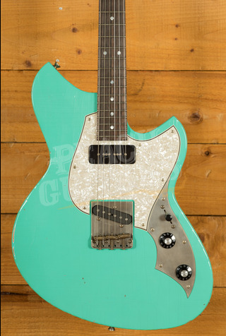 Novo Select Serus T | Foam Green - Aged Pearloid Pickguard