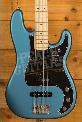 Fender American Performer Precision Bass | Maple - Satin Lake Placid Blue