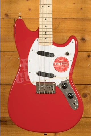 Squier Sonic Mustang Maple Torino Red