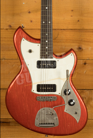 Novo Nucleus Serus J | Candy Apple Red - Parchment Pickguard