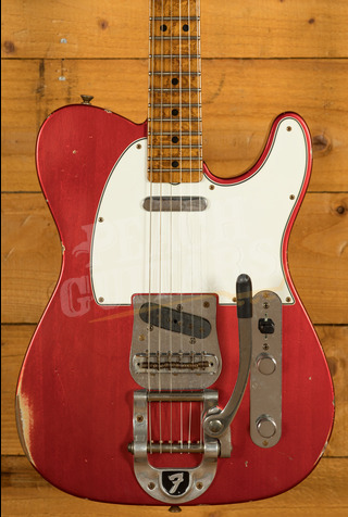 Fender Custom Shop Limited '69 Roasted Tele Relic Aged Candy Apple Red w/Bigsby