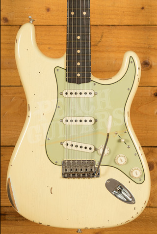 Fender Custom Shop '59 Strat Relic w/CC Hardware Aged Vintage White