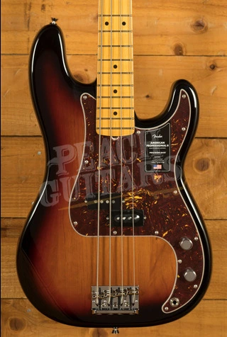 Fender American Professional II Precision Bass - Maple - 3-Colour Sunburst