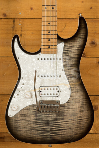 Suhr Standard Plus Trans Charcoal Burst Maple - Left Handed