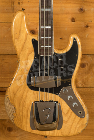 Fender Custom Shop Limited Edition Custom Jazz Bass Heavy Relic - Round-Lam Rosewood - Aged Natural