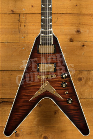 Gibson Custom Dave Mustaine Flying V EXP Limited Edition Red Amber Burst
