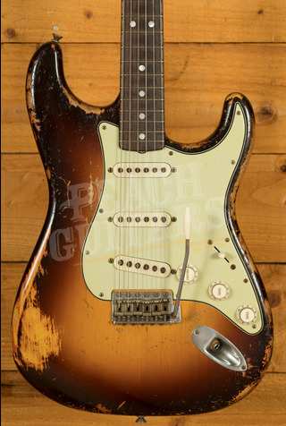 Fender Custom Shop Masterbuilt Dale Wilson '69 Strat Relic Wide 3-Tone Sunburst - Used
