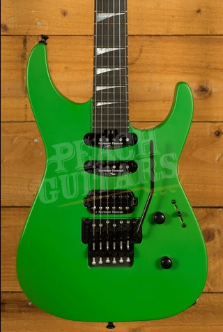 Jackson American Series Soloist SL3 Ebony Satin Slime Green