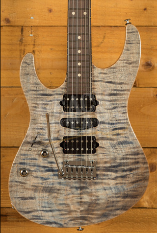 Suhr Modern Plus Trans Blue Denim/Slate Pau Ferro - Left Handed