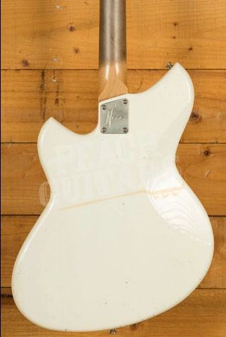 Novo Nucleus Serus J | Olympic White - Tortoise Shell Pickguard