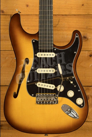 Fender Limited Edition Suona Stratocaster Thinline - Ebony - Violin Burst