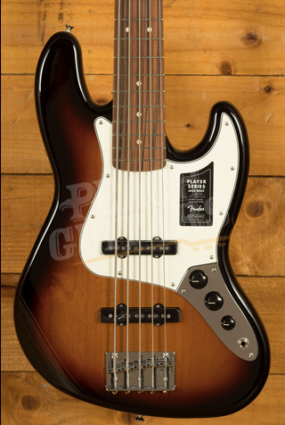 Fender Player Jazz Bass V | 5-String - Pau Ferro - 3-Colour Sunburst