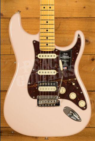 Fender Limited Edition American Professional II Stratocaster HSS | Maple - Shell Pink