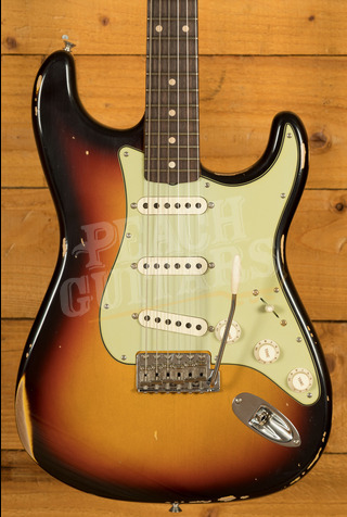 Fender Custom Shop '61 Strat Relic w/CC Hardware 3-Colour Sunburst