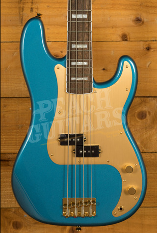 Squier Gold Edition 40th Anniversary Precision Bass | Laurel - Lake Placid Blue