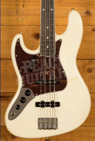 Fender American Vintage II 1966 Jazz Bass Left-Handed - Rosewood - Olympic White