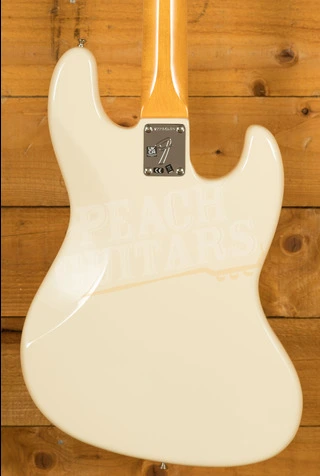 Fender American Vintage II 1966 Jazz Bass Left-Handed - Rosewood - Olympic White