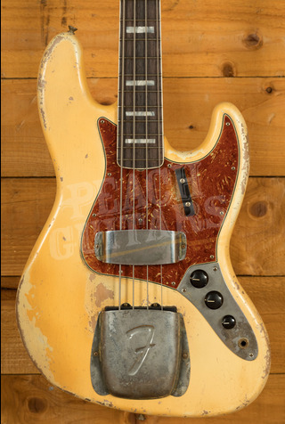 Fender Custom Shop Van Trigt Masterbuilt '66 Jazz Bass Heavy Relic Aged Olympic White
