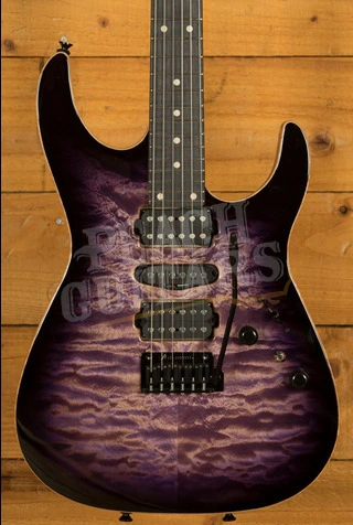 Tom Anderson Angel | Natural Purple to T Purple to Black Burst w/Binding