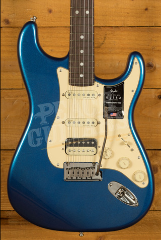 Fender American Ultra Stratocaster HSS | Rosewood - Cobra Blue