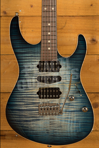 Suhr Modern Plus Faded Trans Whale Blue Burst Pau Ferro