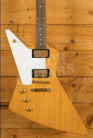 Epiphone Inspired By Gibson Custom 1958 Korina Explorer | Aged Natural - White Pickguard *Left-Handed*