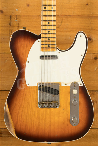 Fender Custom Shop '59 Tele Custom Relic Wide-Fade Chocolate 3-Colour Sunburst