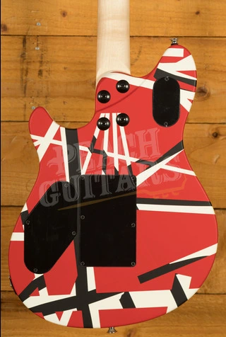 EVH Wolfgang Special Striped Series Ebony Red Black & White