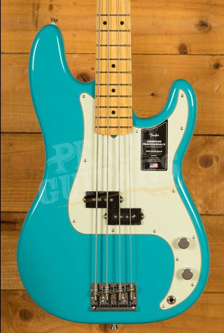 Fender American Professional II Precision Bass - Maple - Miami Blue