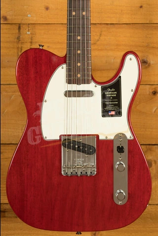 Fender American Vintage II 1963 Telecaster - Rosewood - Crimson Red Transparent