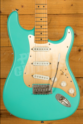 Squier 40th Anniversary Stratocaster - Vintage Edition | Maple - Satin Seafoam Green