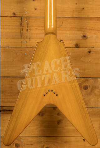 Epiphone Inspired By Gibson Custom 1958 Korina Flying V | Aged Natural - White Pickguard