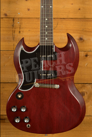 Gibson Custom '63 SG Special Left Handed Cherry Red Lightning Bar VOS NH