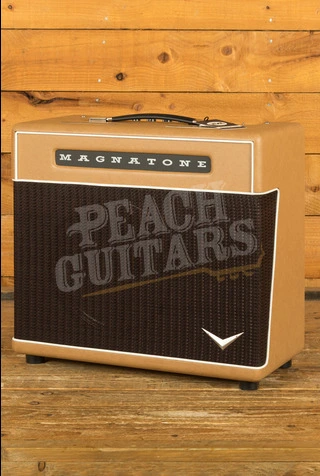 Magnatone Master Collection Super Fifteen Electric Guitar Amplifier Combo - 15W - 1x12" - Camel w/Oxblood