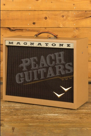 Magnatone Panoramic Stereo Electric Guitar Amplifier Combo - 12W Stereo - 2x10" - Camel w/Oxblood