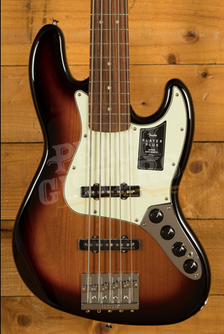Fender Player Plus Jazz Bass V | Pau Ferro - 3-Tone Sunburst