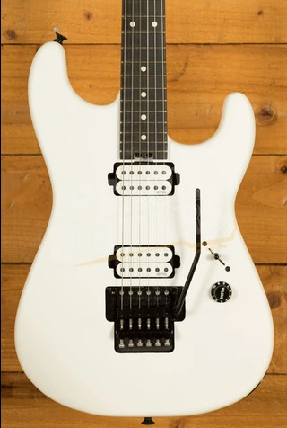Charvel Jim Root Signature Pro-Mod San Dimas Style 1 HH FR E - Ebony - Satin White