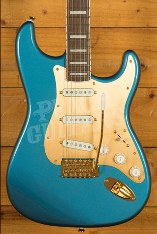 Squier 40th Anniversary Stratocaster - Gold Edition | Laurel - Lake Placid Blue