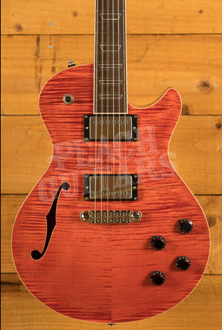 Patrick James Eggle Macon Carve Top Semi-Hollow Guards Red