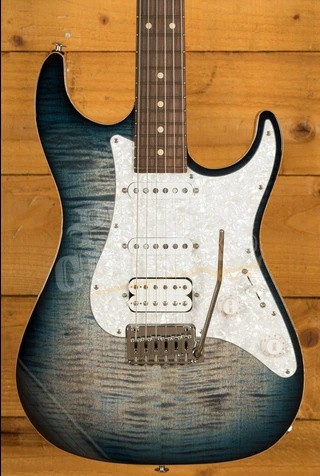 Suhr Standard Plus Faded Trans Whale Blue Burst Pau Ferro