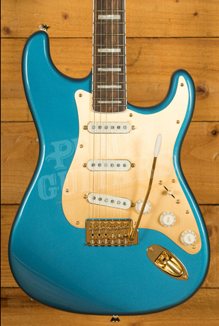 Squier 40th Anniversary Stratocaster - Gold Edition | Laurel - Lake Placid Blue