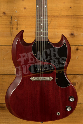 Gibson Custom 1963 SG Junior Reissue Lightning Bar VOS Cherry Red