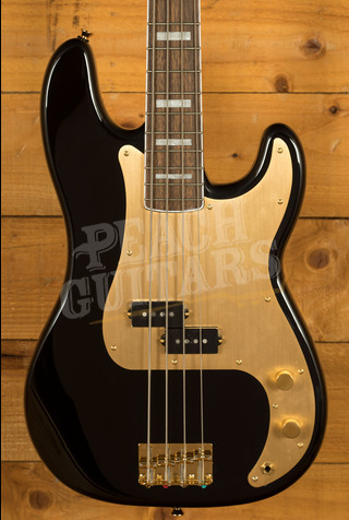 Squier 40th Anniversary Precision Bass - Gold Edition | Laurel - Black