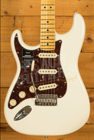 Fender American Professional II Stratocaster | Left-Handed - Maple - Olympic White
