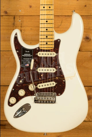 Fender American Professional II Stratocaster Left-Handed - Maple - Olympic White